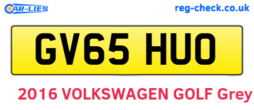 GV65HUO are the vehicle registration plates.