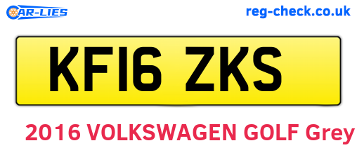 KF16ZKS are the vehicle registration plates.