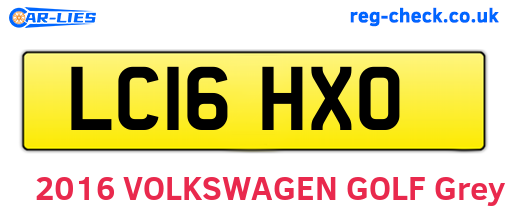 LC16HXO are the vehicle registration plates.