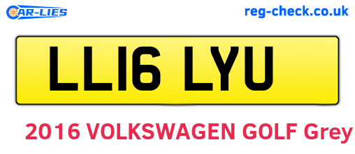 LL16LYU are the vehicle registration plates.
