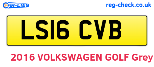 LS16CVB are the vehicle registration plates.
