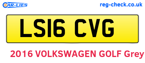 LS16CVG are the vehicle registration plates.