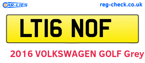 LT16NOF are the vehicle registration plates.