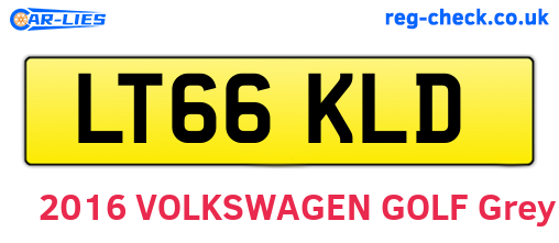 LT66KLD are the vehicle registration plates.