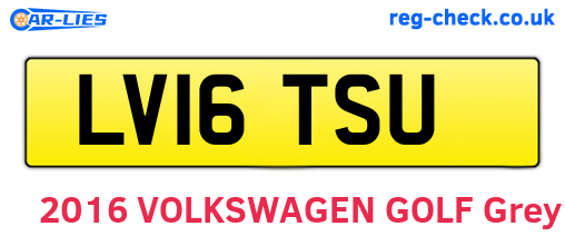 LV16TSU are the vehicle registration plates.