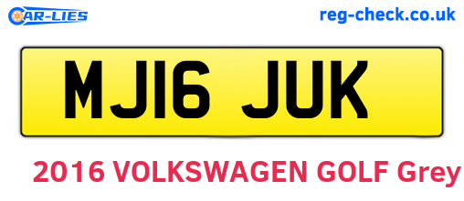 MJ16JUK are the vehicle registration plates.