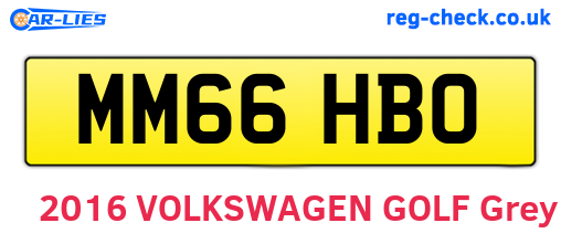 MM66HBO are the vehicle registration plates.