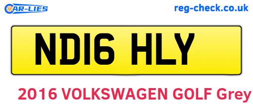 ND16HLY are the vehicle registration plates.