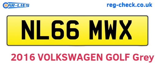 NL66MWX are the vehicle registration plates.