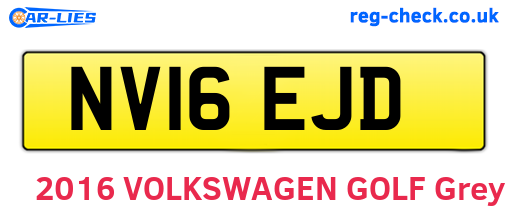 NV16EJD are the vehicle registration plates.