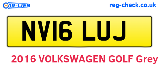 NV16LUJ are the vehicle registration plates.