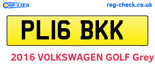 PL16BKK are the vehicle registration plates.