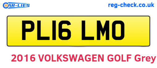 PL16LMO are the vehicle registration plates.