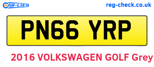 PN66YRP are the vehicle registration plates.