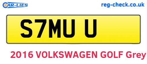 S7MUU are the vehicle registration plates.