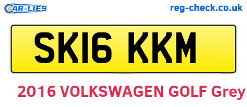 SK16KKM are the vehicle registration plates.