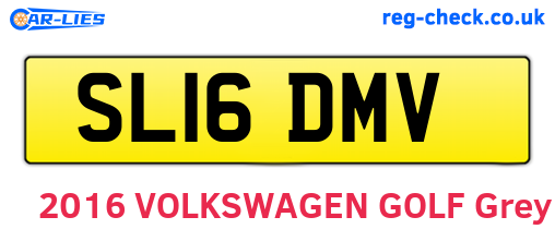 SL16DMV are the vehicle registration plates.