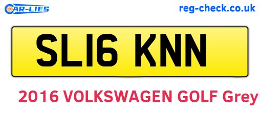 SL16KNN are the vehicle registration plates.