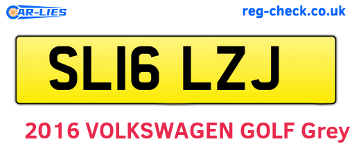SL16LZJ are the vehicle registration plates.