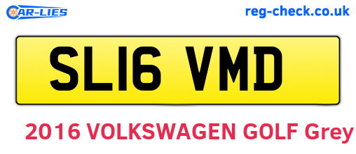 SL16VMD are the vehicle registration plates.
