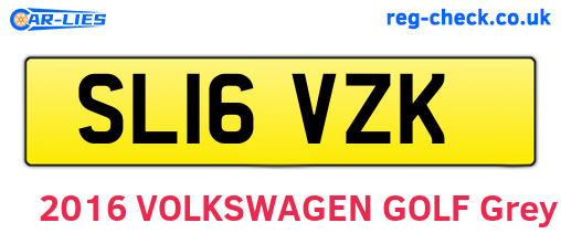 SL16VZK are the vehicle registration plates.