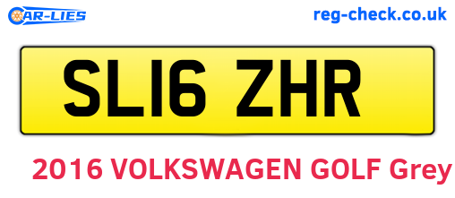 SL16ZHR are the vehicle registration plates.