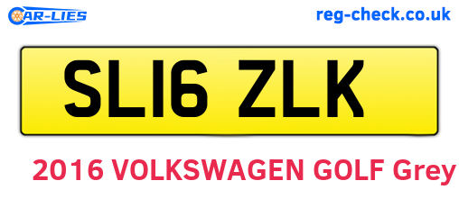 SL16ZLK are the vehicle registration plates.