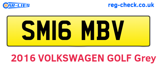 SM16MBV are the vehicle registration plates.