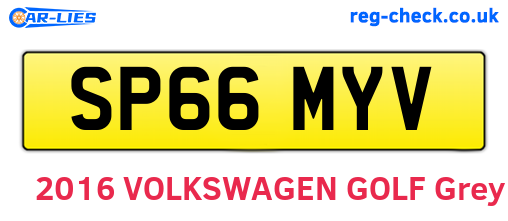 SP66MYV are the vehicle registration plates.