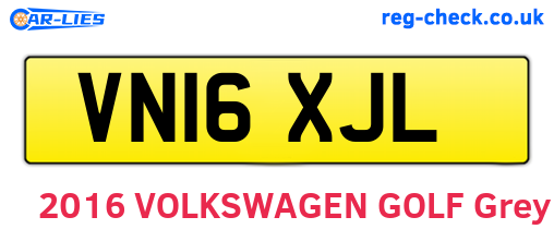 VN16XJL are the vehicle registration plates.