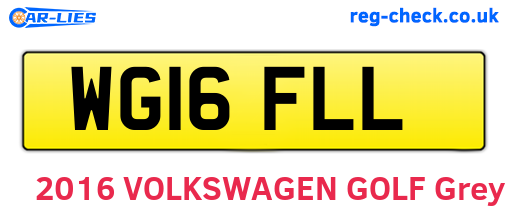 WG16FLL are the vehicle registration plates.