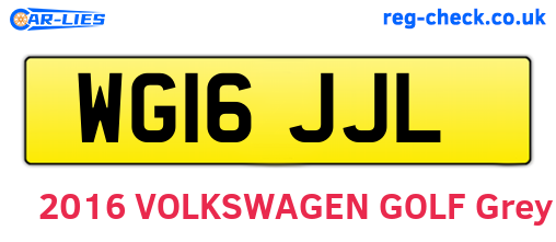 WG16JJL are the vehicle registration plates.