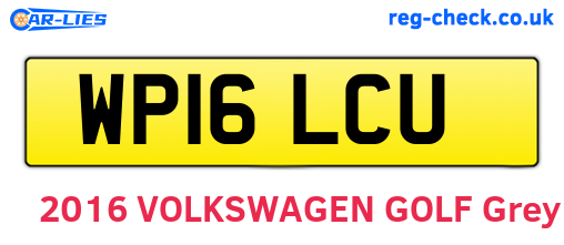 WP16LCU are the vehicle registration plates.