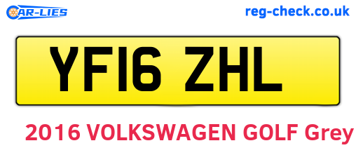 YF16ZHL are the vehicle registration plates.