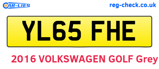YL65FHE are the vehicle registration plates.