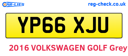 YP66XJU are the vehicle registration plates.