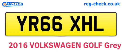 YR66XHL are the vehicle registration plates.