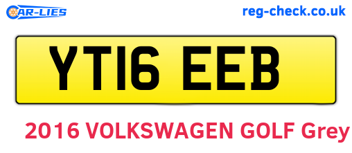 YT16EEB are the vehicle registration plates.
