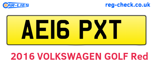 AE16PXT are the vehicle registration plates.