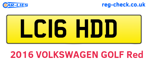 LC16HDD are the vehicle registration plates.