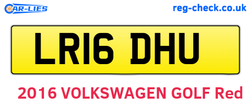 LR16DHU are the vehicle registration plates.