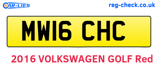 MW16CHC are the vehicle registration plates.