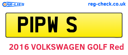 P1PWS are the vehicle registration plates.