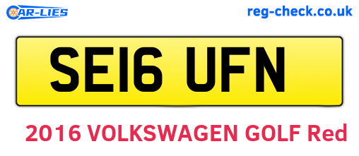 SE16UFN are the vehicle registration plates.