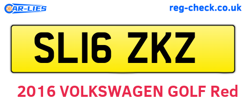 SL16ZKZ are the vehicle registration plates.