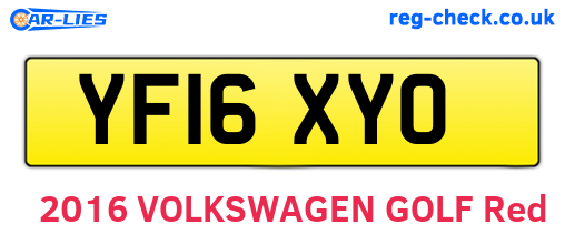 YF16XYO are the vehicle registration plates.