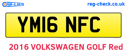 YM16NFC are the vehicle registration plates.