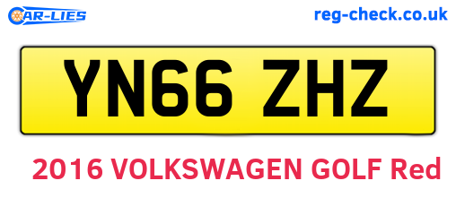 YN66ZHZ are the vehicle registration plates.