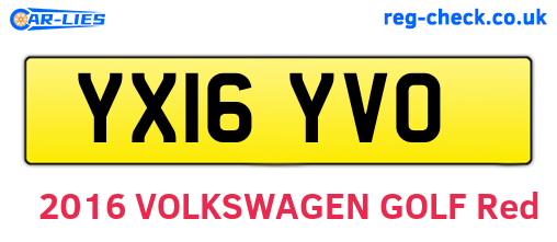 YX16YVO are the vehicle registration plates.
