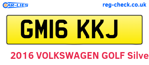 GM16KKJ are the vehicle registration plates.
